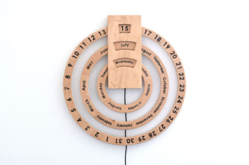 Wieczny drewniany kalendarz DIY sterowany przez Arduino