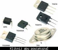 Przykłady MOSFETów w różnych obudowach (źródło:tme.eu)