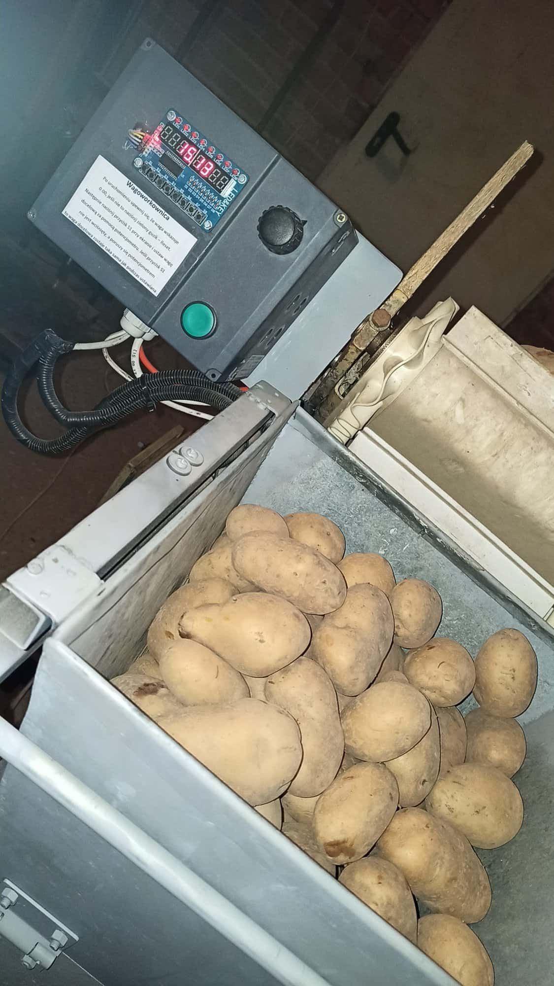 Wagoworkownica do ziemniaków